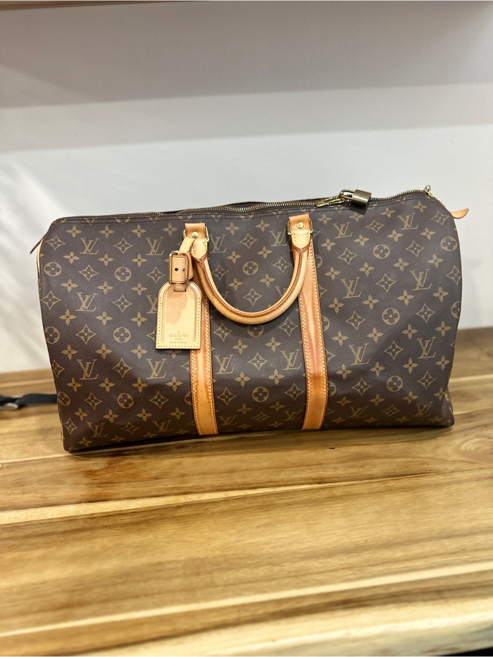 Louis Vuitton Brown Monogram Keepall 50 Travel Bag - Picture 2 of 16